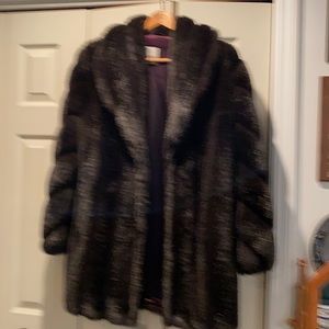 Faux Fur Jacket. Size small.